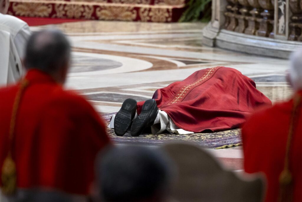 Pope Leo XIV leads 'Passion of the Lord' service on Good Friday